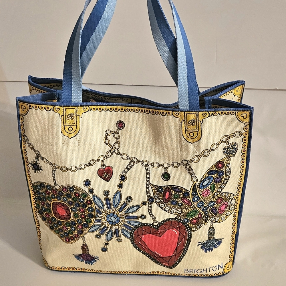 Brighton Glittering Love Canvas Tote
